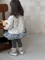 【80-130】花柄 アウター 長袖 トップス スカート レギンス カワイイ 女の子 - 画像 (5)