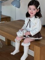 【73-110】トップス ブルマ 折り襟 裾付き レース 女の子 - 画像 (5)