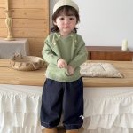 【73-120】トップスorパンツ 男の子 クルーネック ニット