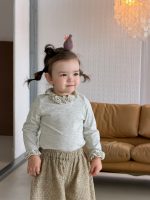 【73-110】カーディガン トップス 花柄 フリル 合わせやすい 女の子 - 画像 (8)