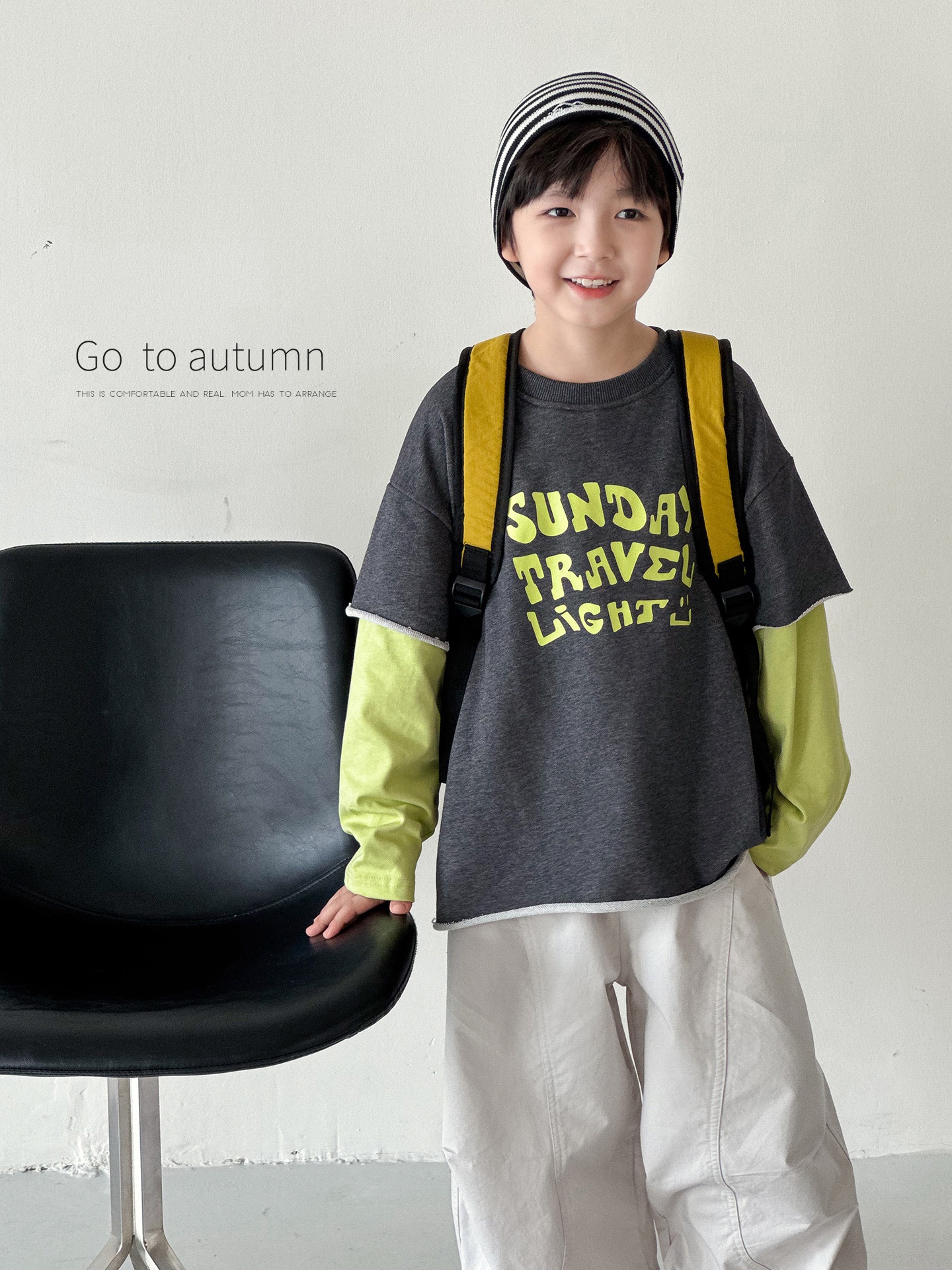 O1CN01fYpmk1CmCuG2vHAO_3646241795-0-cib 【90-160】Tシャツ フェイク 切り替え 長袖 配色 カジュアル 男の子 - 画像 (1)
