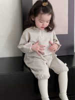 【66-100】オールインワン 韓国風 長袖 赤ちゃん 女の子 - 画像 (6)