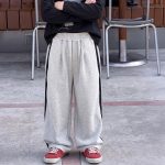 【90-160】ズボン 配色 ストライプ ゆったり 男の子 - 画像 (7)