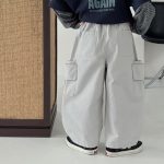 【90-160】パンツ 男の子 無地 ポケット付き トレンド - 画像 (5)