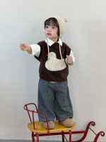 【73-110】ベスト ニット ノースリーブ 男の子 - 画像 (9)