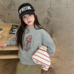 【100-170】トレーナー 女の子 プリント カートゥーン カジュアル - 画像 (12)