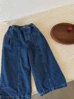 【100-150】ズボン デニム ストレート ゆったり シンプル - 画像 (6)