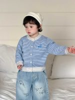 【73-110】カーディガン ズボン ニット デニム ストライブ 男の子 - 画像 (6)