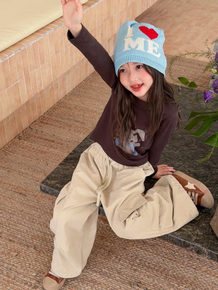 【100-170】長袖Ｔシャツ 女の子 快適 ウサギ かわいい