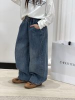 【100-170】パンツ 女の子 デニム カジュアル 合わせやすい - 画像 (5)