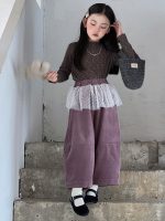 【100-160】インナーorパンツ 女の子 韓国風 花柄 チュール 切り替え - 画像 (18)