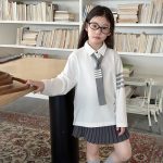 【100-170】トップスorスカート 女の子 折り襟 コンサバ風 - 画像 (7)