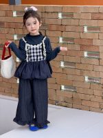 【100-150】トップスorパンツ 女の子 フリル カジュアル 韓国風 - 画像 (3)