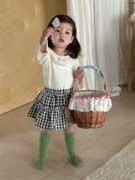 【73-100】パーカー スカート チェック柄 シンプル 女の子 - 画像 (3)