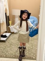 【100-170】Tシャツ 女の子 柔らかい 無地 合わせやすい - 画像 (5)