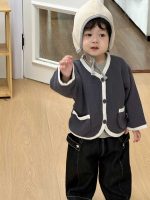 【73-110】アウター 長袖Tシャツ クマ柄 シンプル 合わせやすい 男の子 - 画像 (3)
