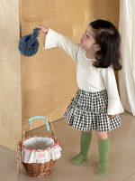 【73-100】パーカー スカート チェック柄 シンプル 女の子 - 画像 (7)