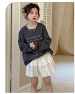 【90-160】長袖Tシャツ 女の子 アルファベット ゆったり - 画像 (4)