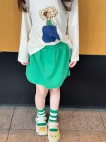 【80-130】長袖Tシャツorスカート 女の子 トレンド カジュアル プリント - 画像 (8)
