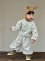 【73-110】パーカー ズボン クマ柄 ゆったり カジュアル 男の子 - 画像 (5)