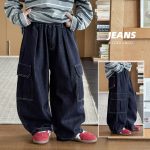 【90-160】ズボン デニム 無地 カジュアル  男の子