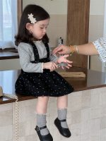 【73-110】トップス サロペットスカート ドット柄  女の子 - 画像 (3)