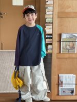 【90-160】Tシャツ 配色 切り替え プリント カジュアル 男の子 - 画像 (6)