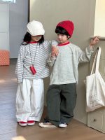 【90-140】長袖Tシャツ キッズ ボーダー柄 カジュアル 着せやすい - 画像 (5)