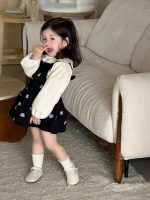 【73-110】トップス スカート サロペット 折り襟 女の子 - 画像 (5)