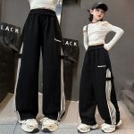 【120-170】ワイドパンツ 女の子 おしゃれ ゆったり カジュアル - 画像 (4)