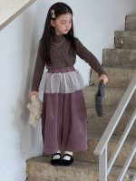 【100-160】インナーorパンツ 女の子 韓国風 花柄 チュール 切り替え - 画像 (7)