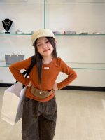 【100-170】Tシャツ 女の子 柔らかい 無地 合わせやすい - 画像 (4)