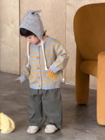 【73-110】アウター 長袖 ストライブ 韓国風 カジュアル 男の子 - 画像 (5)