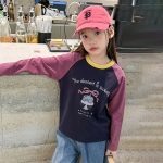【100-170】長袖Tシャツ 女の子 ラグラン カートゥーン - 画像 (9)