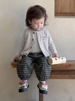 【73-130】ベストorセットアッ 男の子 ボーダー柄 ファッション - 画像 (5)