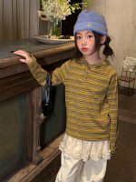 【100-160】パンツ 女の子 カジュアル フリル 付け裾 - 画像 (5)