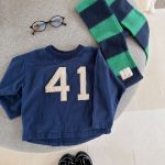 【80-130】長袖Tシャツ 女の子 配色切り替え トレンド - 画像 (8)