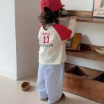 【73-120】トップスorパンツ 男の子 ラグラン ストライプ お出かけに - 画像 (5)