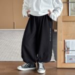 【90-160】ズボン 刺繍 ゆったり カジュアル 韓国風 男の子 - 画像 (7)