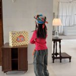 【80-130】長袖Tシャツ 女の子 ボーダー柄 トレンド - 画像 (7)