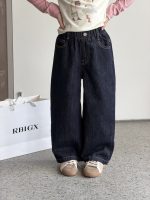 【100-170】パンツ 女の子 デニム ステッチ おしゃれ - 画像 (4)