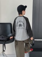 【90-160】長袖Ｔシャツ 男の子 ラグラン 着せやすい ファッション - 画像 (3)