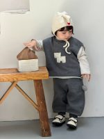 【73-110】二点セット ベスト+ズボン カジュアル 男の子 - 画像 (2)