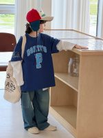 【100-150】Tシャツ フェイス プリント ファッション 長袖 男の子
