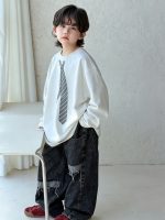 【100-150】Tシャツ ラウンドネック プリント 長袖 男の子 - 画像 (3)