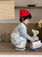 【73-110】二点セット ベスト+ズボン 韓国風 カジュアル 男の子 - 画像 (3)