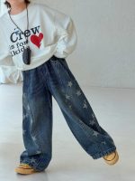 【100-150】Tシャツ ズボン プリント ゆったり デニム 合わせやすい 男の子 - 画像 (7)