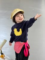 【73-110】セーター ズボン アヒル柄 長袖 デニム カワイイ 男の子 - 画像 (7)