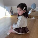 【73-110】トップス ブルマ 折り襟 裾付き レース 女の子 - 画像 (8)