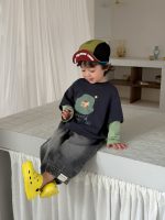 【73-110】Tシャツ プリント フェイク 切り替え 長袖 カジュアル 男の子 - 画像 (3)